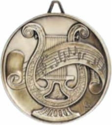 Highest Quality Die Cast<BR> Music Medal<BR> Gold/Silver/Bronze<BR> 2.5 Inches