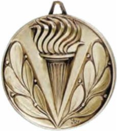 Highest Quality Die Cast<BR> Victory Torch Medal<BR> Gold/Silver/Bronze<BR> 2.5 Inches