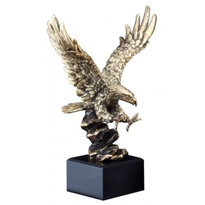 Gold American<BR>Premium Eagle Trophy<BR> 14 Inches