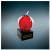Apple<BR> Art Glass Trophy<BR> 5.755 Inches