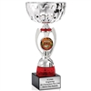 Silver & Red #2 Chili Cook Off<BR> Or Custom Logo <BR> Metal Cup<BR> 11.75 to 13 Inches