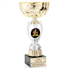Gold G.O.A.T.<BR> Or Custom Logo<BR> Metal Trophy Cup<BR>  11.75 to 13 Inches