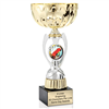 Gold Pinewood Derby<BR> Or Custom Logo<BR> Metal Trophy Cup<BR> 12 to 13 Inches