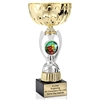 Gold Spelling Bee<BR> or Custom Logo<BR> Metal Trophy Cup<BR> 11.75 to 13 Inches