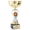 Gold Halloween<BR> Or Custom Logo<BR> Metal Trophy Cup<BR>  11.75 to 13 Inches