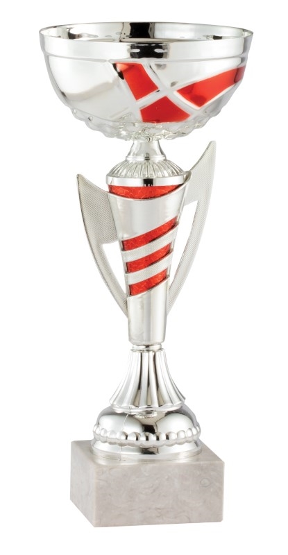 Silverado Red <BR> Metal Trophy Cup<BR> 9.75 or 12.5 Inches