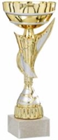Gold Flair<BR> Metal Trophy Cup<BR> 10 to 12.5 Inches