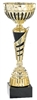 Black/Gold<BR> Metal Trophy Cup<BR> 10 to 12 Inches
