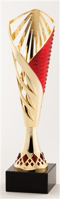 Red and Gold<BR> Trophy Cup<BR> 12.25 Inches
