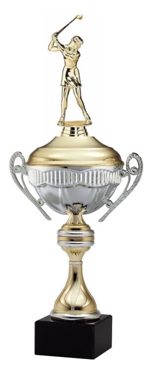 ALEXIS Premium Metal Cup<BR> Female Golf Driver Trophy<BR> 16 Inches