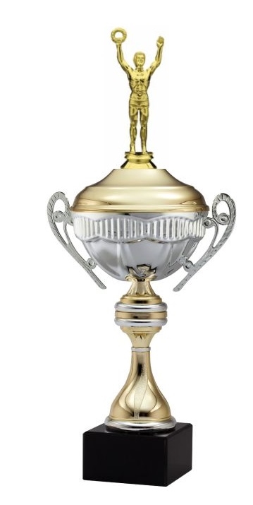 ALEXIS Premium Metal Cup<BR> Male Victory Trophy<BR> 16 Inches