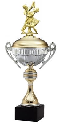 ALEXIS Premium Metal Cup<BR> Dancing Couple Trophy<BR> 16 Inches