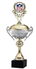 ALEXIS Premium Metal Cup<BR> Fantasy Football Trophy<BR> 16 Inches