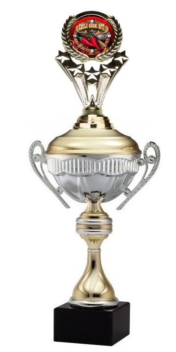 ALEXIS Premium Metal Cup<BR> Chili Cook Off or Custom Logo <BR> 16 Inches