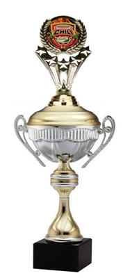 ALEXIS Premium Metal Cup<BR> #2 Chili Cook Off or Custom Logo <BR> 16 Inches