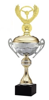ALEXIS Premium Metal Cup<BR> Winged Wheel Trophy<BR> 16 Inches