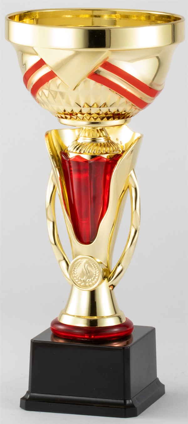 Ruby/Gold Jewel<BR> Trophy Cup<BR> 11 Inches