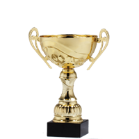 Gold Budget<BR> Metal Trophy Cup <BR> 12 Inches