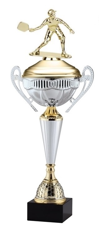 Polaris Metal Trophy Cup <BR> Male Pickleball <BR> 21 Inches