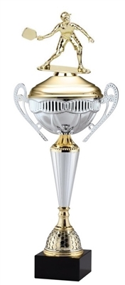 Polaris Metal Trophy Cup <BR> Male Pickleball <BR> 21 Inches