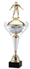 Polaris Metal Trophy Cup<BR> Lineman Football<BR> 21 Inches