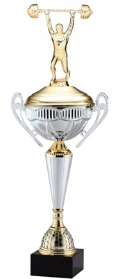Polaris Metal Trophy Cup<BR> Military Press<BR> 21 Inches