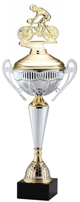 Polaris Metal Trophy Cup<BR> Female Racing Bike <BR> 21 Inches