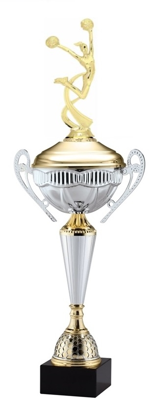 Polaris Metal Trophy Cup <BR> Motion Cheer <BR> 21 Inches