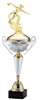 Polaris Metal Trophy Cup<BR> Female Motion Bowler<BR> 21 Inches