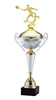 Polaris Metal Trophy Cup <BR> Male Motion Tennis<BR> 21 Inches
