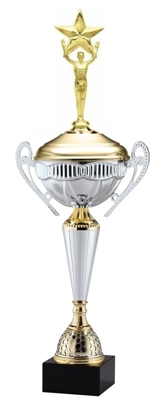 Polaris Metal Trophy Cup<BR> Male Star Victory<BR> 21 Inches