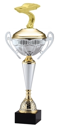 Polaris Metal Trophy Cup<BR> Mustang Car<BR> 21 Inches