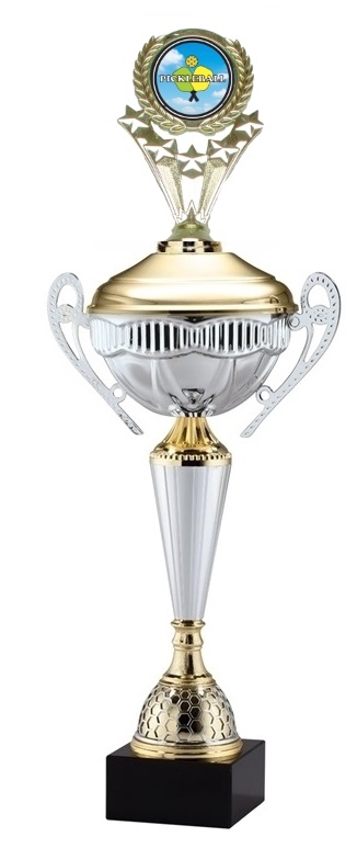 Polaris Metal Trophy Cup <BR> Pickleball  Logo #1<BR> 21 Inches