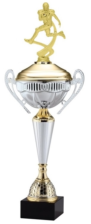 Polaris Metal Trophy Cup<BR> Motion Football<BR> 21 Inches