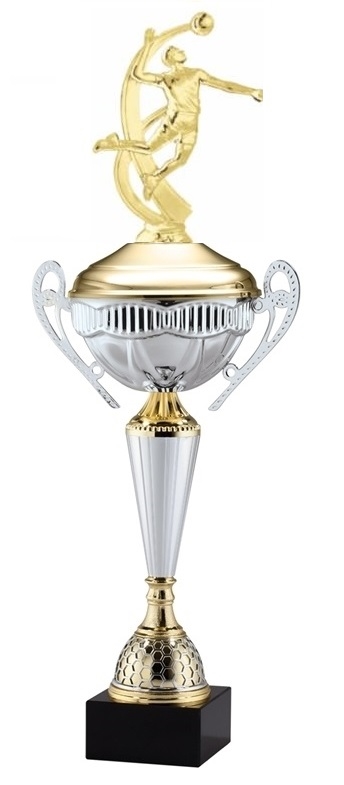 Polaris Metal Trophy Cup<BR> Male Volleyball<BR> 21 Inches