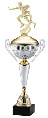 Polaris Metal Trophy Cup<BR> Male Flag Football<BR> 21 Inches