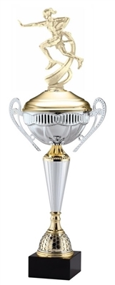 Polaris Metal Trophy Cup<BR> Female Flag Football<BR> 21 Inches