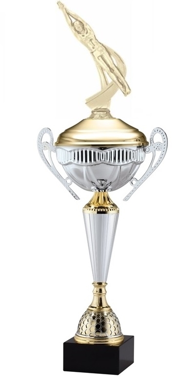 Polaris Metal Trophy Cup<BR> Male Swimming<BR> 21 Inches