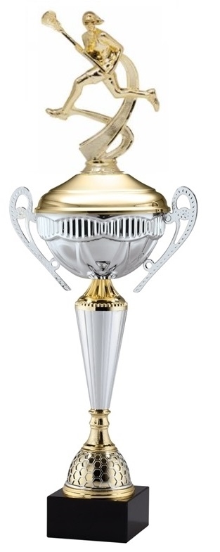 Polaris Metal Trophy Cup<BR> Female Lacrosse<BR> 21 Inches