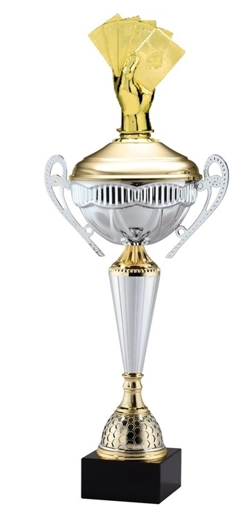 Polaris Metal Trophy Cup<BR> Poker <BR> 21 Inches