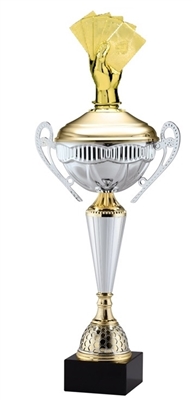 Polaris Metal Trophy Cup<BR> Poker <BR> 21 Inches