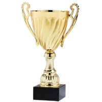 Valiant Gold<BR> Metal Trophy Cup<BR> 15.75 Inches