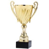 Valiant Gold<BR> Metal Trophy Cup<BR> 15.75 Inches