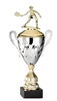 Premium Metal Gold/Silver<BR> Female Pickleball Trophy Cup<BR> 20 Inches