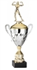 Premium Metal Gold/Silver<BR> Female Bodybuilder Trophy Cup<BR> 20 Inches
