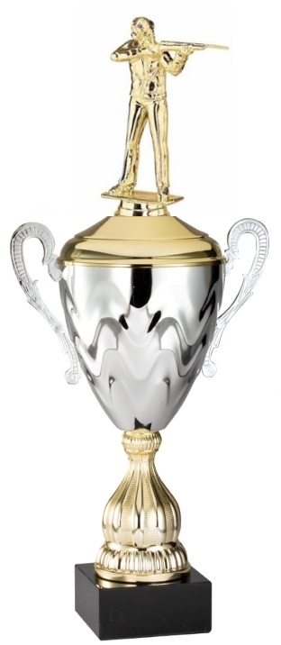 Premium Metal Gold/Silver<BR> Civilian Rifle Trophy Cup<BR> 20 Inches