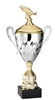 Premium Metal Gold/Silver<BR> Trout Trophy Cup<BR> 20 Inches