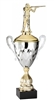 Premium Metal Gold/Silver<BR> Male Trap Shooter Trophy Cup<BR> 20 Inches