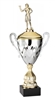 Premium Metal Gold/Silver<BR> Female Darts Trophy Cup<BR> 20 Inches