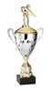 Premium Metal Gold/Silver<BR> Male Billiards Trophy Cup<BR> 20 Inches